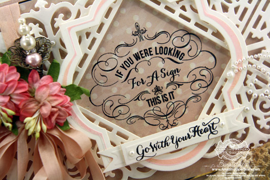JustRite Filigree Corners, Looking for a Sign, Spellbinders Custom for JustRite - Filigree Corners, JustRite Vintage Labels Three, JustRite Vintage Label and Banners Die - www.amazingpapergrace.com - closeup