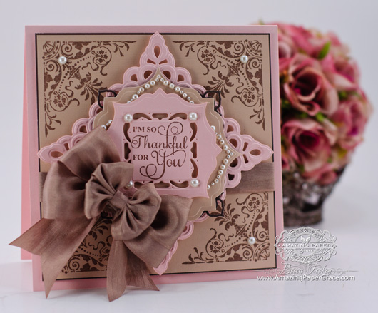 Card Making Ideas Using JustRite Papercraft – Ornate Corners, Autumn Vintage Labels Three, Spellbinders Asian Motifs, Spellbinders Captivating Squares, Spellbinders Labels Thirty Two and Spellbinders Gold Squares One