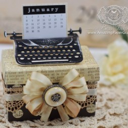 Altered Item Ideas by Becca Feeken using 2014 Spellbinders Typewriter