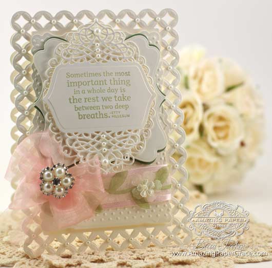 Card Making Ideas using 2014 Spellbinders Tranquil Moments