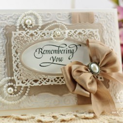Memorial Card Ideas by Becca Feeken using Quietfire Design - Garden Bench Collection and Spellbinders