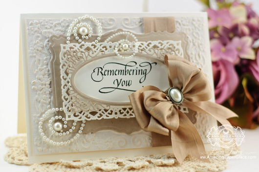 Memorial Card Ideas by Becca Feeken using Quietfire Design - Garden Bench Collection and Spellbinders