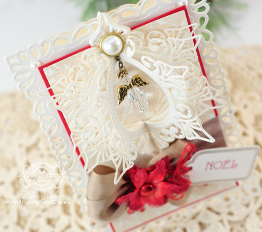 Christmas Card Making Ideas by Becca Feeken using JustRite and Spellbinders
