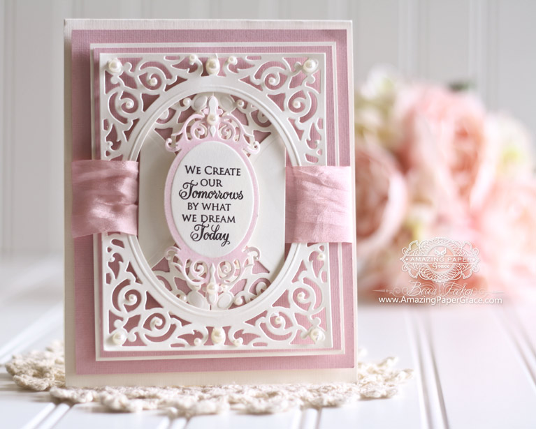 Card Making Ideas by Becca Feeken using Spellbinders Filigree Delight - www.amazingpapergrace.com