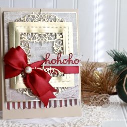 Christmas Card Making Ideas by Becca Feeken using Spellbinders Beautiful Dreamer, Spellbinders Pierced Squares - see full supply list at www.amazingpapergrace.com/?p=32769