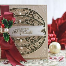 Repeating Motifs Card Tutorial by Becca Feeken using Bella Rose Lattice Frame - www.amazingpapergrace.com/?p=32955