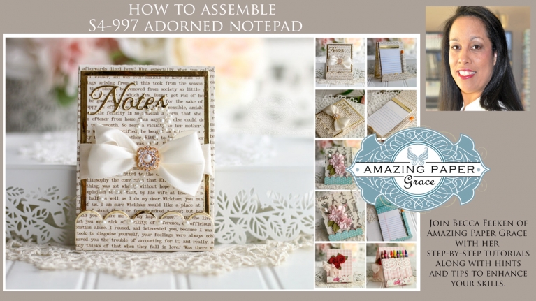 How to Assemble S4-997 Adorned Notepad